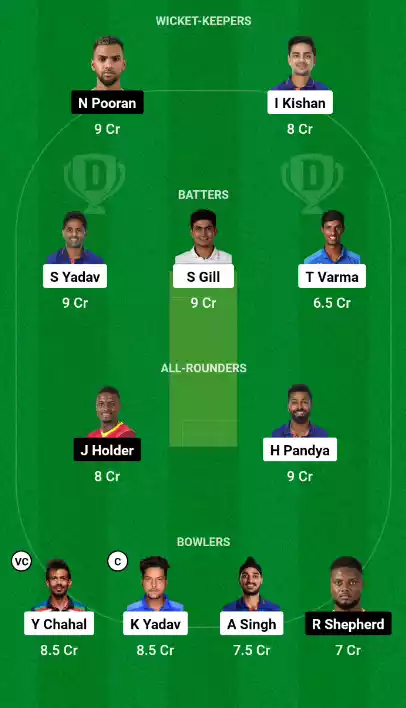 IND vs WI 1st T20 Dream11 Prediction For Head To Head