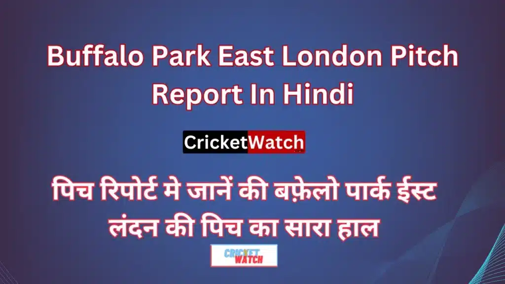 Buffalo Park East London Pitch Report In Hindi