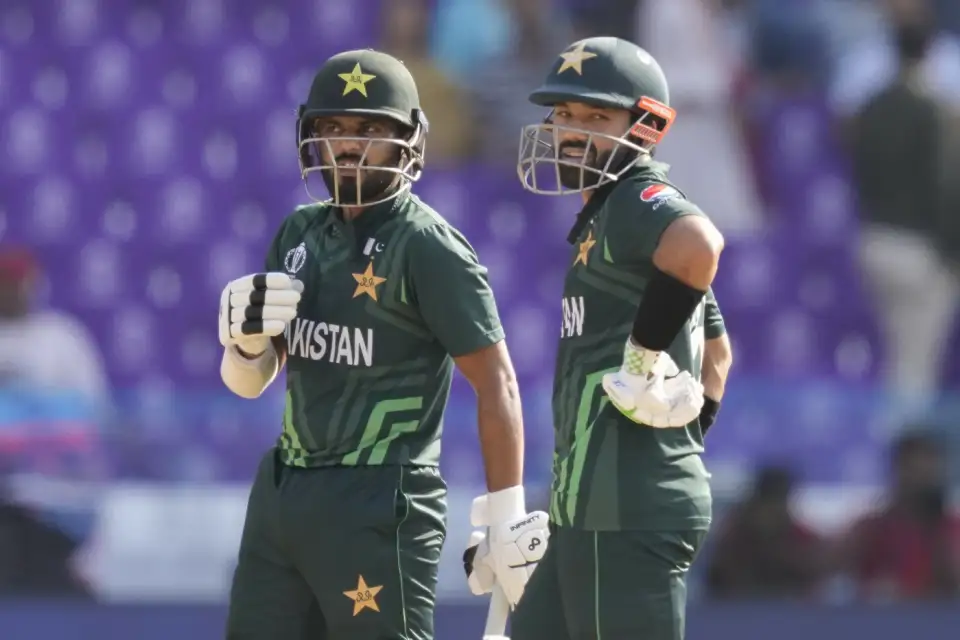 There was a match-winning partnership of 120 runs between Saud Shakeel and Mohammad Rizwan.