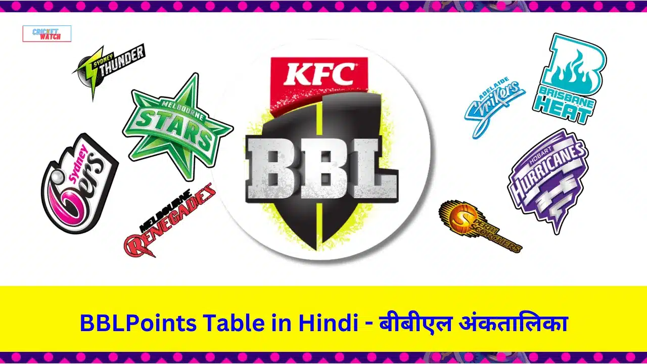 BBL 2023-24 Points Table in Hindi, बीबीएल 2023-24 अंकतालिका