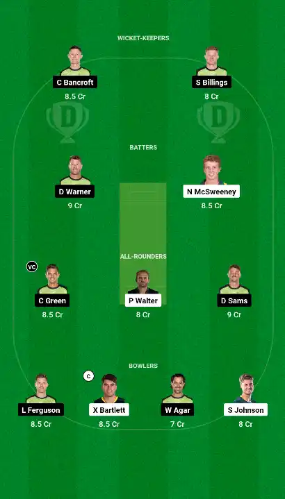 HEA vs THU Dream11 Team 2 HEA vs THU Dream11 Team 2