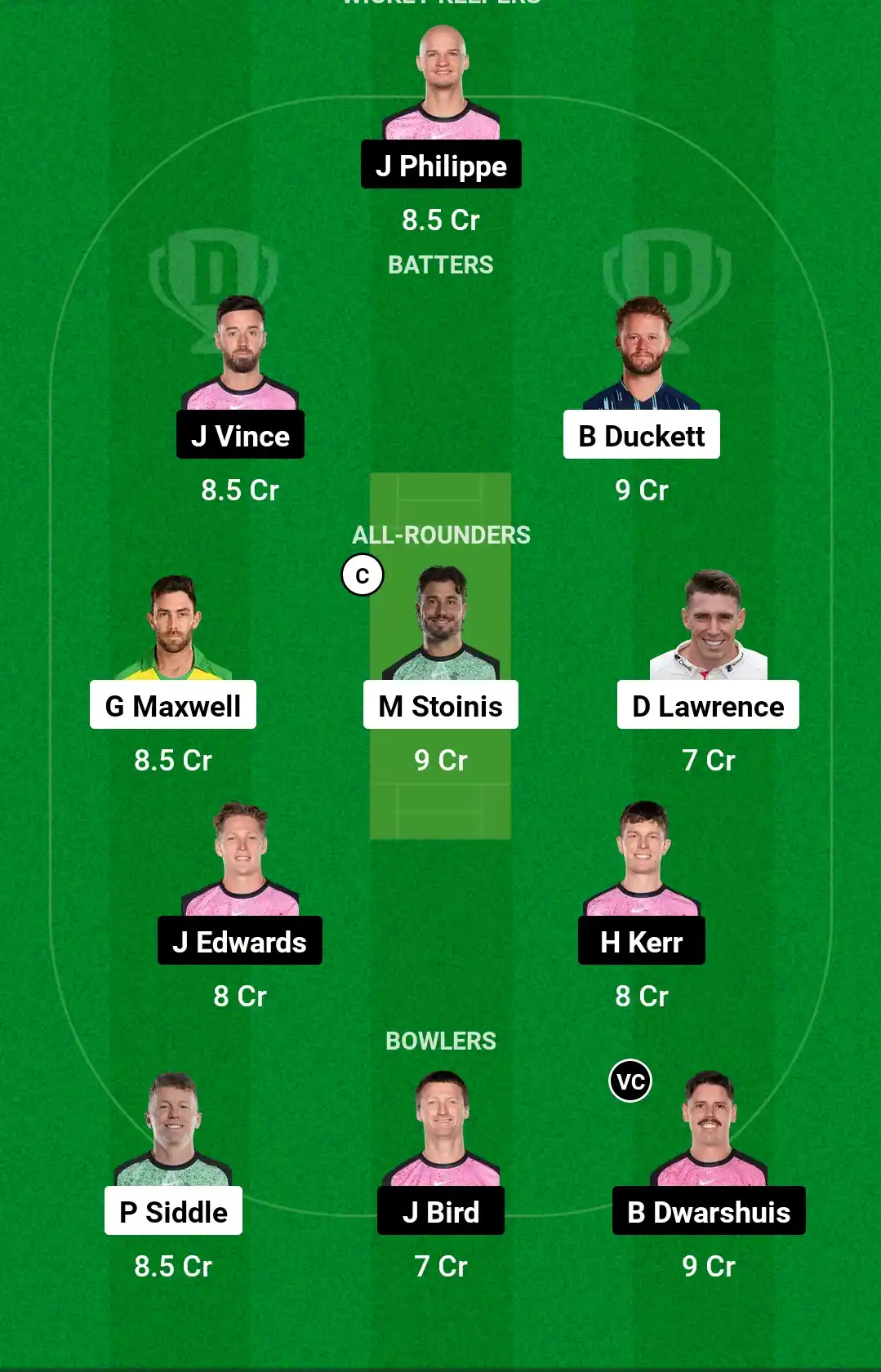 STA vs SIX Dream11 Team 1 STA vs SIX Dream11 Team 1