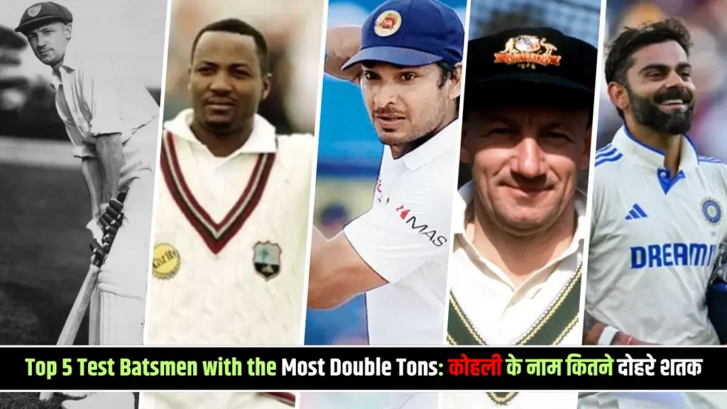 Top 5 Test Batsmen with the Most Double Tons Top 5 Test Batsmen with the Most Double Tons