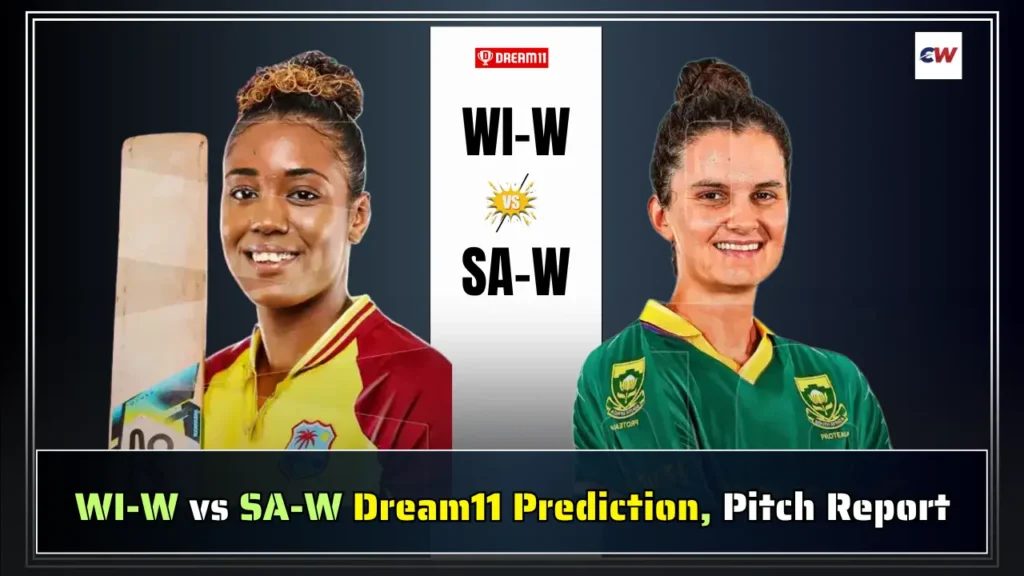 WI W vs SA W Dream11 Prediction Pitch Report WI-W vs SA-W Dream11 Prediction, Pitch Report