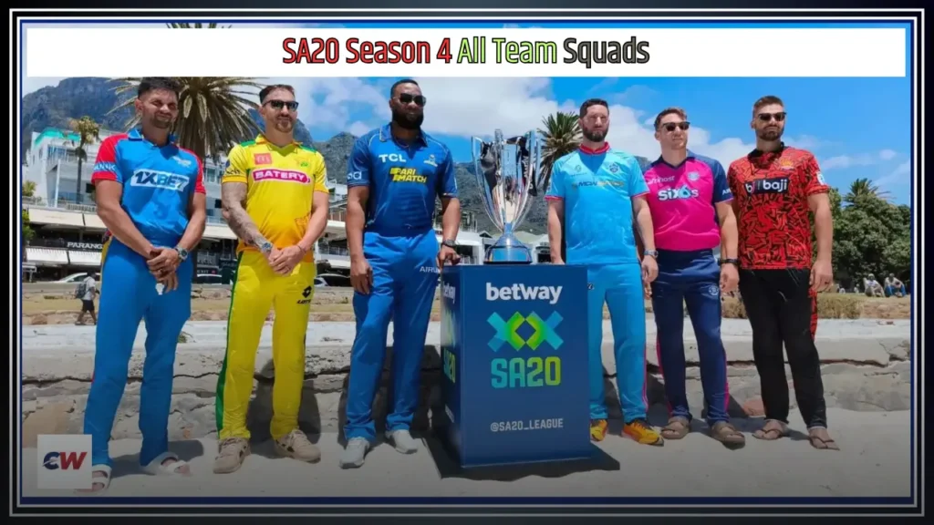 SA20 Season 4 Full Squads SA20 Season 4 Full Squads