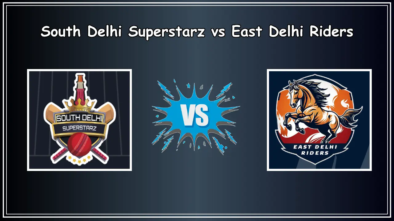 SDS vs EDR Dream 11 Prediction Pitch report SDS vs EDR Dream 11 Prediction, Pitch report, South Delhi Superstarz vs East Delhi Riders